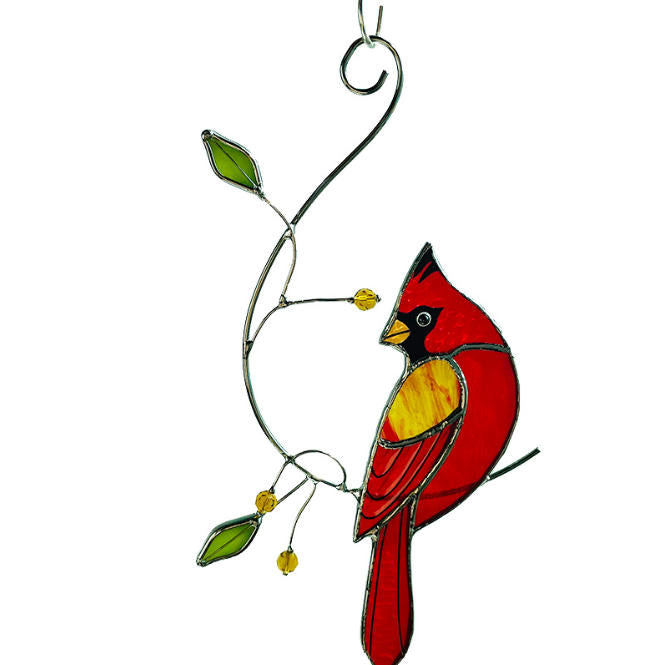 Stained Glass Hummingbird Sun Catcher – Colorful Acrylic Window Hanging Ornament, Handmade Bird Light Catcher Home Decor Gift